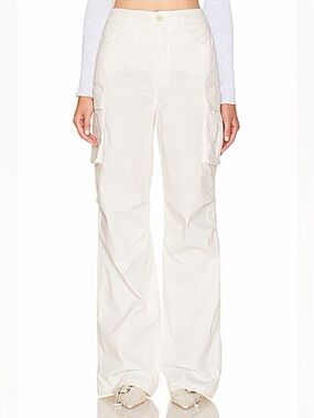 GOOD AMERICAN Baggy Cargo in Cloud White001